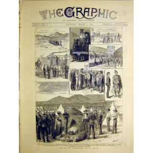  De Aar Expedition South Africa Railway Zulu Print 1884