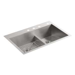  Kohler K 3839 4 NA Vault Smart Divide Offset Sink