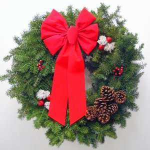 Balsam Christmas Wreath Deluxe:  Home & Kitchen