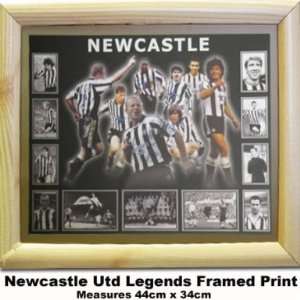  Newcastle Utd Football Legends Print: Sports & Outdoors