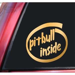  Pit Bull / Pitbull Inside Vinyl Decal Sticker   Mirror 