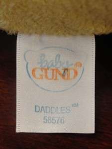 Baby Gund Daddles Plush Yellow Giraffe #58576 Stuffed  