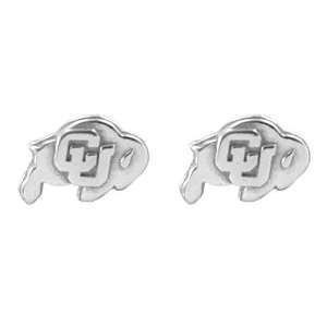  Dayna U Colorado Buffaloes Sterling Silver Post Earrings 