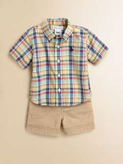Ralph Lauren   Infants Plaid Shirt & Shorts Set