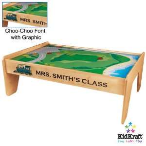    KidKraft Personalized Train Table   Natural: Home & Kitchen