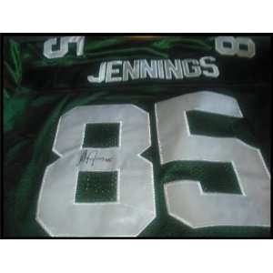  Greg Jennings Autographed/Hand Signed Green Bay Packers Jersey 