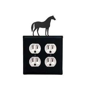     Double Outlet Electric Cover Powder Metal Coated