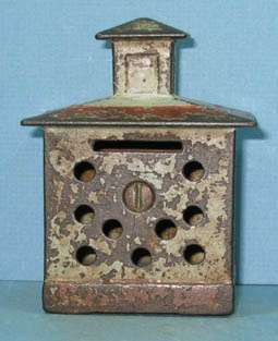 1872 CUPOLA BANK BUILDING SMALL CAST IRON   GUARANTEED OLD & AUTHENTIC 