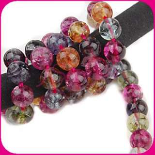 6mm Tourmaline Dyed Quartz Gems Loose Beads Strand 16  