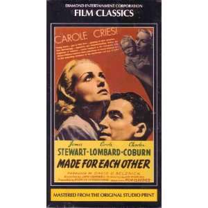  Made for Each Other [VHS]: James Stewart, Carole Lombard 