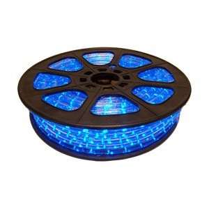 65 LED 2 Wire 12 Volt 1/2 Blue Rope Light Spool:  Home 