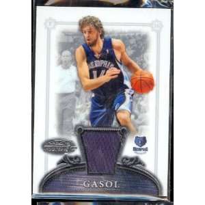   07 Bowman Sterling Pau Gasol Game Used Jersey Sports Collectibles