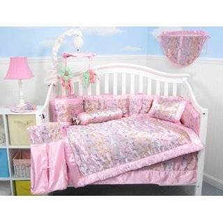 SoHo Pink Moo Moo Chenille Baby Crib Nursery Bedding SET 10 Pieces 