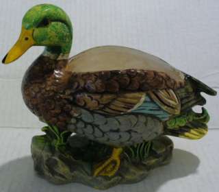 INARCO CERAMIC MALLARD DUCK PLANTER JAPAN   E6587  