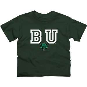  Binghamton Bearcats Youth Wordmark Logo T Shirt   Green 