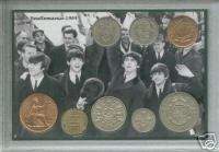   of Liverpool Vintage Beatlemania Fab 4 Four Retro Coin Gift Set 1964