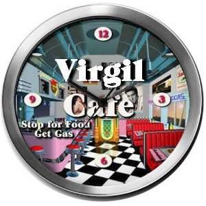  VIRGIL 14 Inch Cafe Metal Clock Quartz Movement Kitchen 