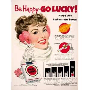 Ad Lucky Strike Cigarettes Froehling Robertson Foster D. Snell Tobacco 