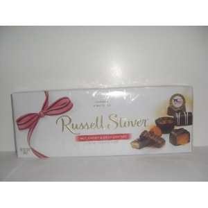 Russell Stovers NUT,CHEWY & CRISP CENTER FINE CHOCOLATES NET WT 12 OZ 