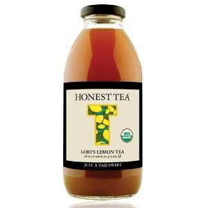 Honest Tea Loris Lemon Tea 16 oz. Glass Bottles 12 pack  