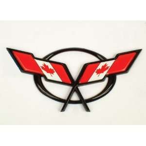  1997 2004 Corvette Canadian Flag Overlay Decal Automotive