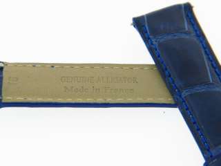 BRAND NEW Genuine Michele 16mm Blue Alligator Leather Watch Band Strap 