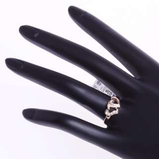 18k Yellow Gold Plated Clear Crystal Fashion Ring 90130  
