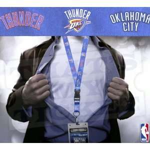   Thunder NBA Lanyard Key Chain and Ticket Holder: Sports & Outdoors