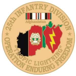 25th Infantry Division Operation Enduring Freedom Pin 