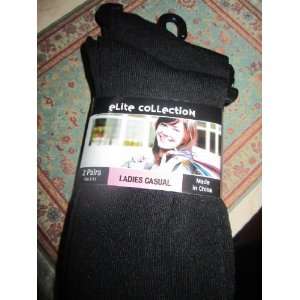  Elite Collection Ladies Casual 2 Pairs Socks (9 11 