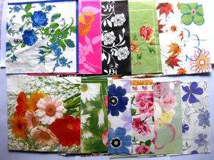 12 Styles Paper Napkin Serviettes Party Favor Flowers  