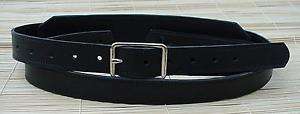 CUSTOM BLACK LEATHER 50s STYLE THIN GUITAR STRAP *NEW*  