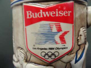 1984 Los Angeles Olympic Budweiser Beer Stein Collector  
