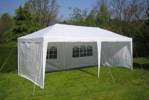 WHITE 10 X 20 PE OUTDOOR CANOPY GAZEBO PARTY TENT  