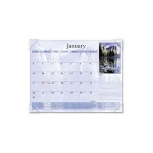  desk pad. Desk calendar offers 12 months of planning from January 