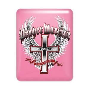  iPad Case Hot Pink Prayer Warrior Cross 