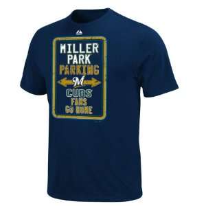   Brewers Navy Rivalry Miller Park Parking T Shirt