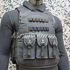tactical UTG SWAT BLACK VEST outfit officer Ninja gear durable airsoft 