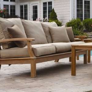   Monterey Deep Seating 3 Seater Sofa Fabric: Teak: Patio, Lawn & Garden