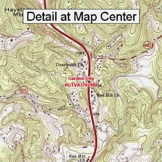 USGS Topographic Quadrangle Map   Garden City, Virginia (Folded 