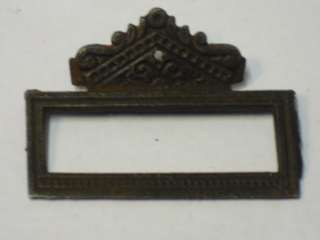 ANTIQUE CAST IRON VICTORIAN FILE CABINET PULL HANDLE  