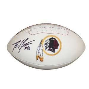   Signed Autographed COMMEMORATIVE REDSKINS FOOTBALL  TOP Draft Pick