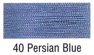 YLI Fine Metallic Thread color 40 Persian Blue  