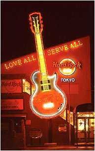 little bit on the history of the Hard Rock Cafe,Toyko