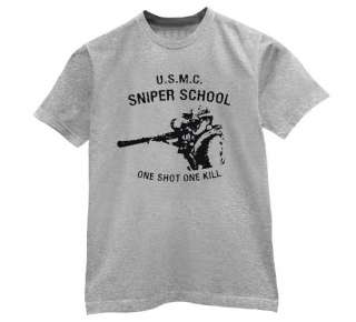 USMC Sniper School T Shirt us marine corps army  