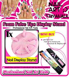 NAIL ART TIPS DISPLAY PRACTICE STAND HOLDER SALON TOOL  