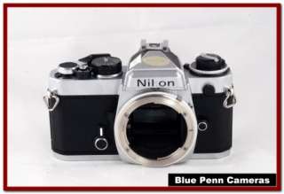   FE Chrome SLR manual focus film camera; new seals CLA warranty   E605