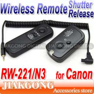 RW 221 Wireless Shutter Remote CANON 50D 7D 5D II 1D IV  