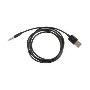 SCOSCHE SF3USBK IPOD SHUFFLE 3G/4G USB CHARGING/SYNC CABLE, BLACK, 2.5 