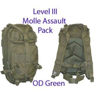 Level III LV3 Molle Assault Pack Backpack  OD GREEN
